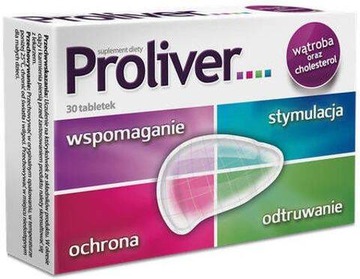 Proliver Wątroba x 30 tabletek cholina