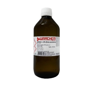 WODA AMONIAKALNA 25% - czysty do analiz - 500ml