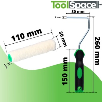ВЕЛЮРНЫЙ ВАЛИК ДЛЯ ПОКРАСКИ ВЕЛЮР ДЛЯ НИТРО 11см 10шт + ручка ПАРКЕТНЫЕ ЛАМПЫ