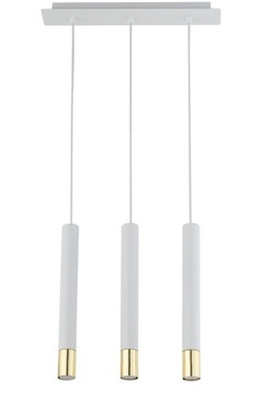 SIGMA Nowoczesna lampa LED SOPEL GRAND 3 biały/złoty lampa wisząca LED