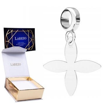 Charms wiszący Kwiatek Flower srebro 925