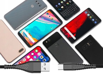 КАБЕЛЬ USB TYPE-C ДЛЯ ТЕЛЕФОНА – БЫСТРАЯ ЗАРЯДКА 2М