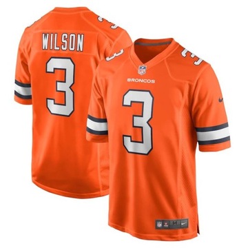Męska koszulka Camisa 2023NFL Denver Broncos 3 koszulki Russell Wilson