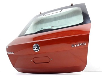 KLAPA POKRYWA + SZYBA TYŁ TYLNA BAGAŻNIKA SKODA RAPID I 5J LIFTBACK LF3L