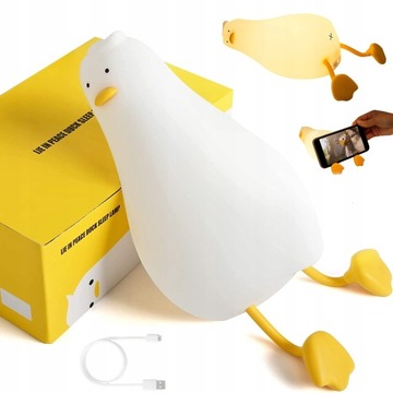 LAMPKA NOCNA DLA DZIECI SILIKON ZABAWKA 3 KOLO USB