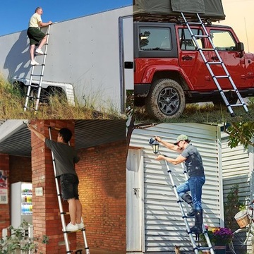 ТЕЛЕСКОПИЧЕСКАЯ ЛЕСТНИЦА ЛЕГКО РАСШИРЯЕТСЯ И СКЛАДЫВАЕТСЯ АЛЮМИНИЙ EN131 6,3М