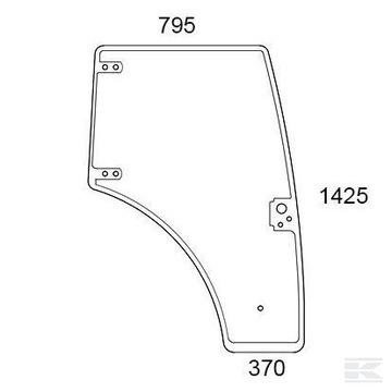 szyba drzwi lewe Case Farmall New Holland 84396396