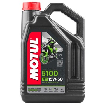 MOTUL OLEJ 5100 15W50 PÓŁSYNTETYK 4T ESTER MOTO 4L