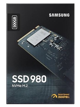 Твердотельный накопитель SAMSUNG 980, 500 ГБ, M.2 PCIe, 3100/2600 Мбит/с