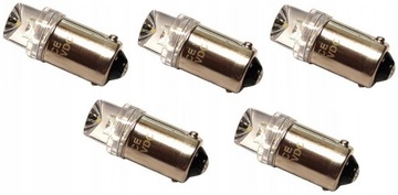 Żarówka BA9S T4W 24V LED ZESTAW 5 SZTUK KOLORY