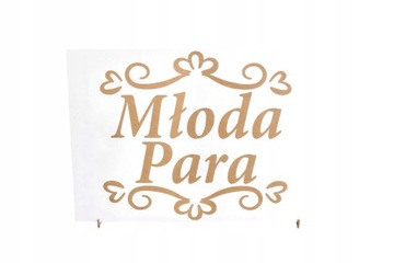 Tabliczki Młoda Para 21x30 ślub wesele