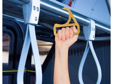 Поручень, бесконтактная ручка для гигиеничного захвата.