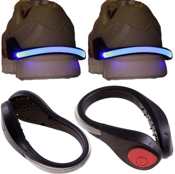 2x OPASKA ŚWIECĄCA LAMPKA LED do biegania na rower