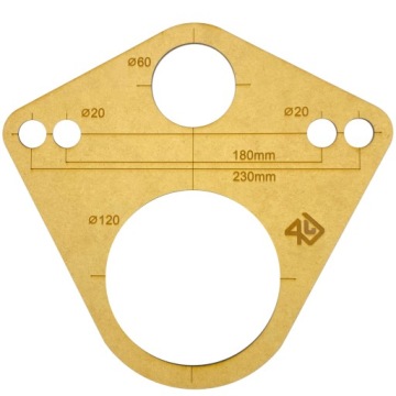 ШАБЛОН ОТВЕРСТИЙ ДЛЯ ТУАЛЕТНОЙ ПЛИТКИ GEBERIT