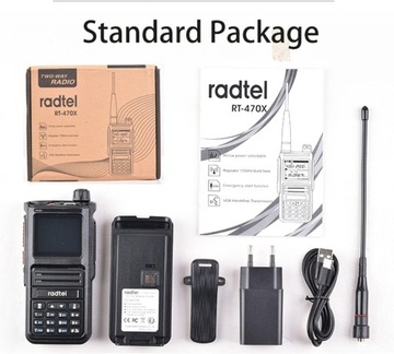 KRÓTKOFALÓWKA RADIOTELEFON RADTEL RT-470X SKANER UHF UHF + PASMO LOTNICZE