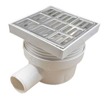 Kratka odpływowa ściekowa gulik fi 50 150 x 150 boczna regulowana metal