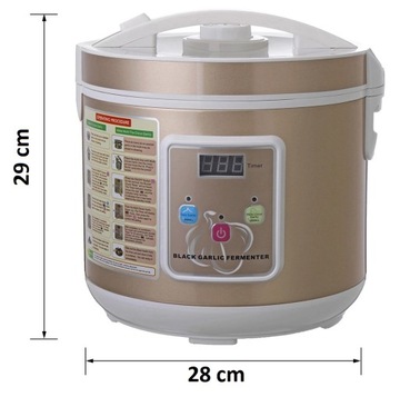 GARNEK DO FERMENTACJI WYTWARZANIA CZARNEGO CZOSNKU MASZYNA FERMENTATOR 5L