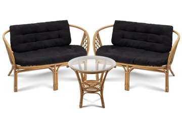 ZESTAW MEBLI BAMBUSOWY VIP BAMBUS RATTAN