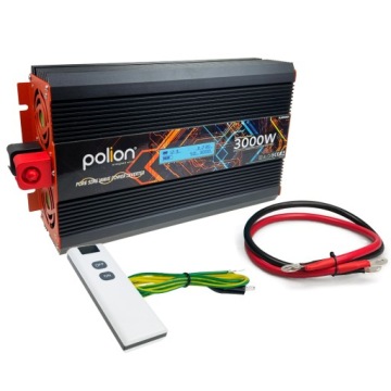 Měnič Napětí automobilová 24V/230V Polion 3000W čistý sinus
