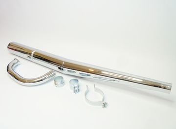 Глушитель коленчатый KPL MZ ETZ 251 Копия оригинала DDR