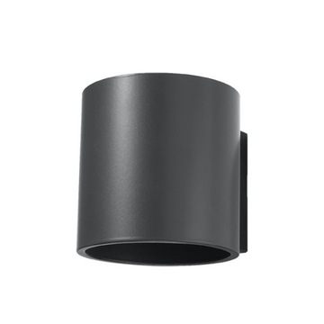 Lampa Ścienna Kinkiet Walec ORBIS Antracyt LED
