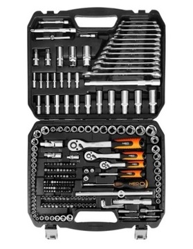 ZESTAW KLUCZY NASADOWYCH 1/2'' 3/8'' 1/4'' 220 ELEMENTÓW 10-220 NEO TOOLS
