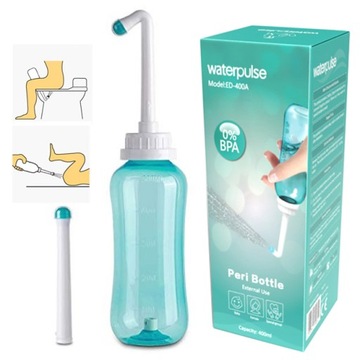 МНОГОФУНКЦИОНАЛЬНОЕ ПОРТАТИВНОЕ БИДЕ С 2 НАСАДКАМИ ДЛЯ ИНТИМНОГО ДУША 500 МЛ