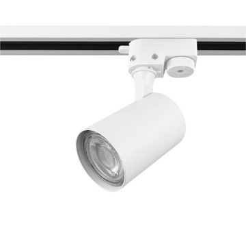 Reflektor szynowy 1-fazowy GU10 55x80mm biały