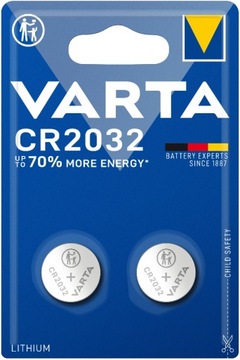 2 x BATERIA LITOWA 2032 VARTA CR2032 DL2032 BR2032