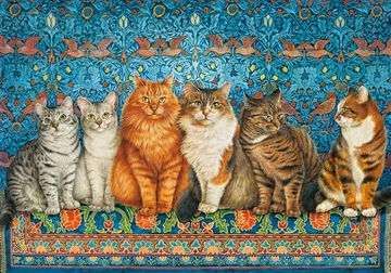 PUZZLE 500 CAT ARISTOCRACY KOCI ARYSTOKRACI 53469 - Kot, koty, zwierzęta