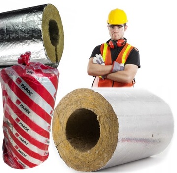 Otulina Alu PAROC 89/30 z wełny mineralnej do rur