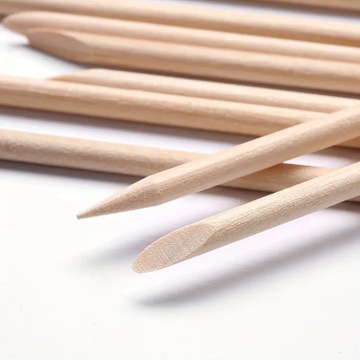 Деревянные маникюрные палочки для кутикулы 100шт. Палочки для ногтей SEOL Cosm