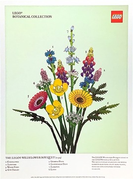 Lego 5007799 Plakat z kolekcji Botanicznej - Bukiet z Polnych Kwiatów NOWY