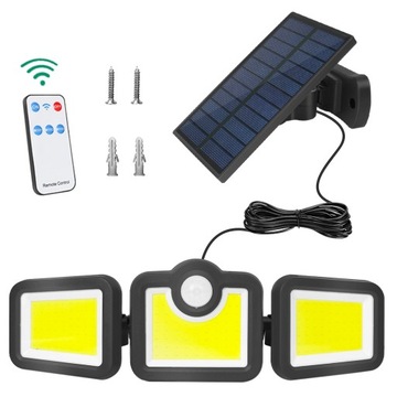 LAMPA SOLARNA 171 LED Z CZUJNIKIEM RUCHU 3w1