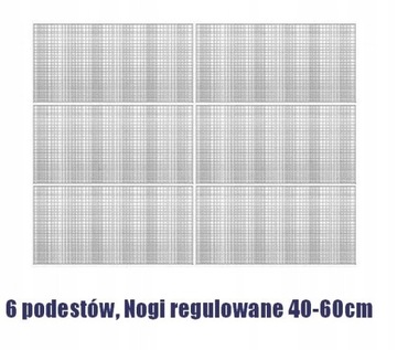 СЦЕНА 4х3 – 6 ПЛАТФОРМ + РЕГУЛИРУЕМЫЕ НОЖКИ + ЛЕСТНИЦА