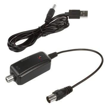 Złącze zasilacz USB adapter do anteny DVB-T 5V TV