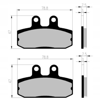 ПЕРЕДНИЕ ТОРМОЗНЫЕ КОЛОДКИ HONDA NS NSR 125 F R FA256
