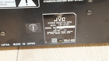 ДЕКА JVC TD-X321, СДЕЛАНО В ЯПОНИИ, 1989 ГОДА. ИГОЛКА