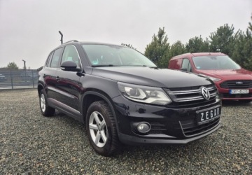 Volkswagen Tiguan I SUV Facelifting 2.0 TDI CR DPF BlueMotion 177KM 2014 Volkswagen Tiguan 2,0 177 KM 4Motion Xenon Asystent Kamera PDC 2.0 Diesel