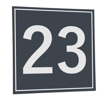 АЛЮМИНИЕВАЯ КВАДРАТНАЯ АДРЕСНАЯ ДОСКА С НОМЕРОМ ДОМА, АДРЕСОМ УЛИЦЫ, 24x24см