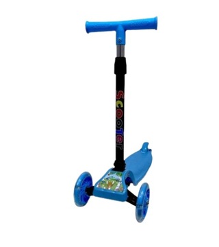 ТРЕХКОЛЕСНЫЙ БАЛАНСИРУЮЩИЙ СКУТЕР, СКЛАДНОЙ, СВЕТЯЩИЕСЯ СВЕТОДИОДНЫЕ КОЛЕСА, СИНИЙ