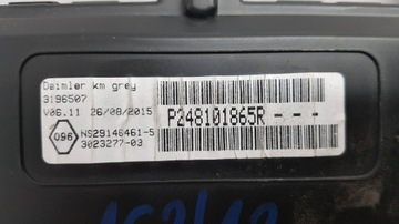 MERCEDES CITAN W415 PŘÍSTROJOVÁ DESKA BUDÍKY EU DIESEL