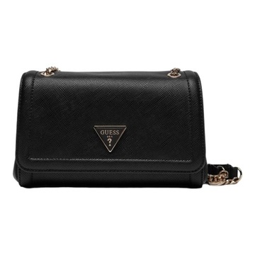 ЖЕНСКАЯ СУМКА GUESS NOELLE CONVERTIBLE XBODY FLAP, ЧЕРНАЯ