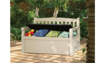 Садовый ящик-скамья EDEN Keter Balcony Seat Terrace 265L cream