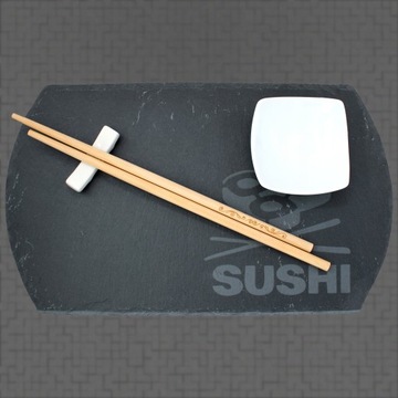 Набор для СУШИ, каменная чаша, палочки для еды.