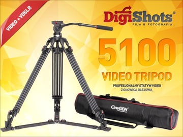 Профессиональный штатив с масляной головкой для пленки ГЛАДКОЕ ДВИЖЕНИЕ + сумка