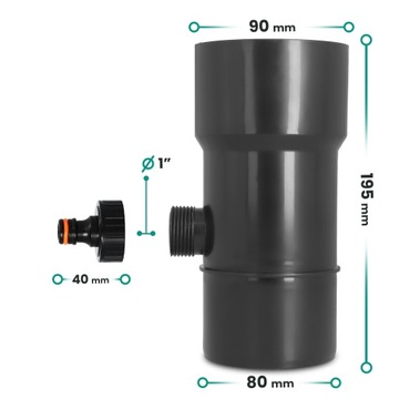 ДОЖДЕВОЙ УБОРНИК 90 ММ ДОЖДЕВОЙ СБОРНИК ДОЖДЕВЫЕ ЖЕЛОБЫ РЕГЕНЕРАЦИИ ДОЖДЯ