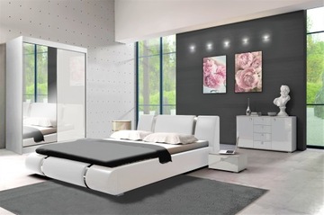 СПАЛЬНАЯ КРОВАТЬ 160X200 ШКАФ 150 СМ КОМОД 120 СМ