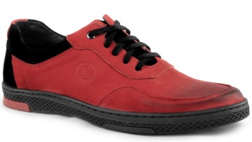 Buty męskie POLSKIE półbuty skórzane szyte 40