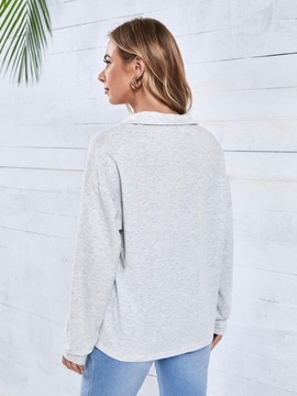 IC06114 *SHEIN CIĄŻOWA BLUZA DRESOWA Z ZAMKIEM L